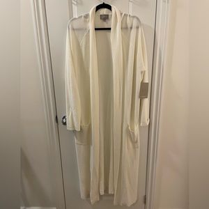 Long White Cardigan